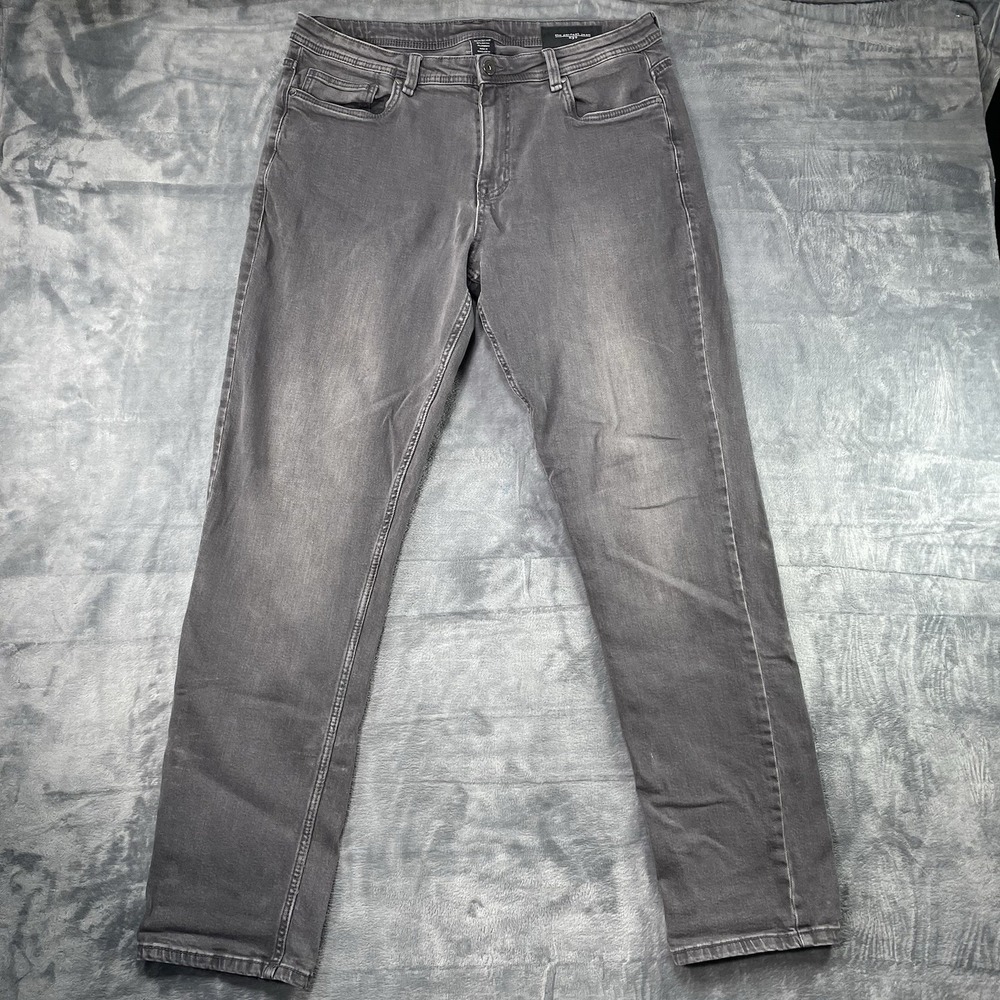 The Perfect Jean NYC Jeans Mens 36x34 Athletic Black Denim Stretch